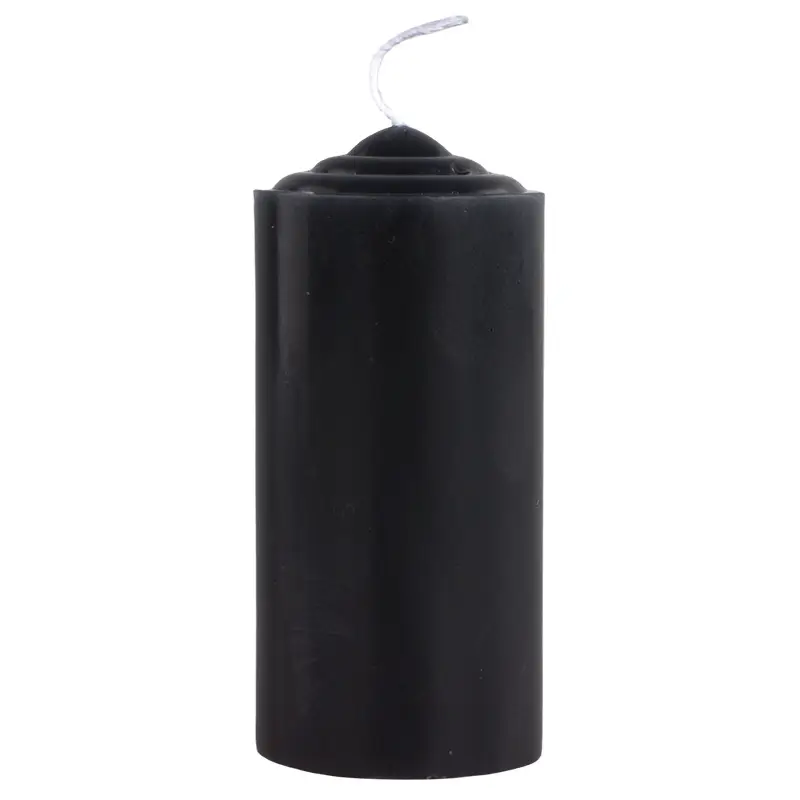 Macaron Colorful Chunky Thick Short Small Model Cylindrical Black Unscented Purple Candle Activity Layout Home Lighting