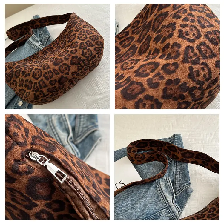 Leopard Print Shoulder Crossbody Tote Bag for Women — feature 7