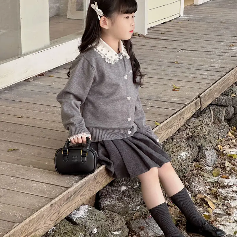 Pink Korean Style Mini Shoulder Bag with Bear Pendant - Image 20