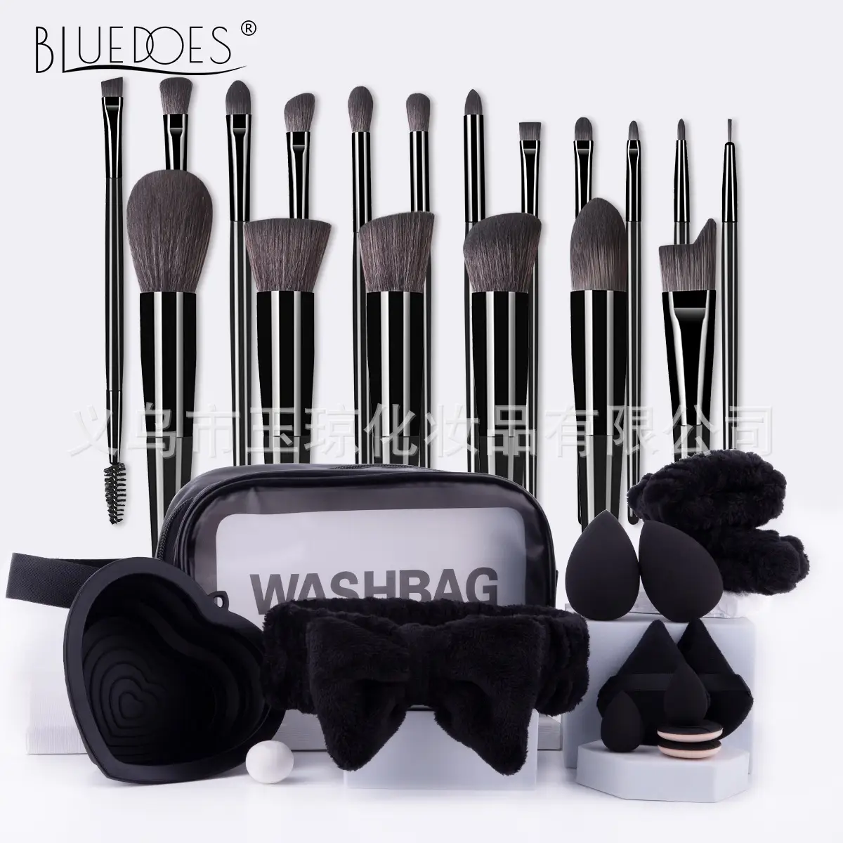 3-Color Beauty Egg Makeup Brushes Set - Image 5