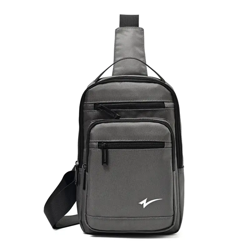 Men's Black Crossbody Backpack with Zip Pocket - Image 8