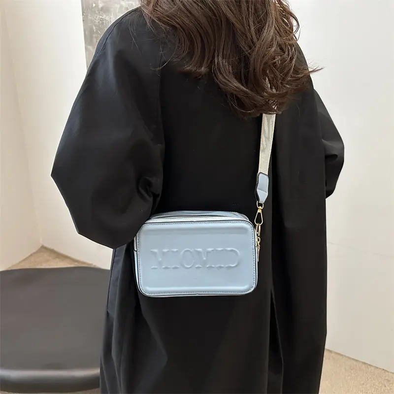 Mic'love Letter Printed Shoulder Bag Beige 2024 - Image 6