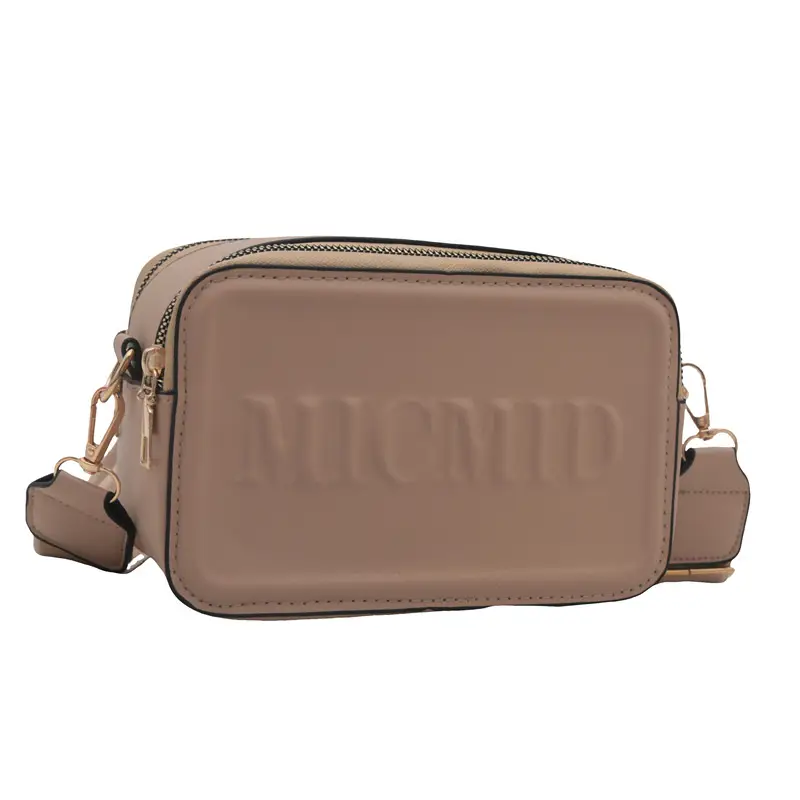 Mic'love Letter Printed Shoulder Bag Beige 2024 - Image 9