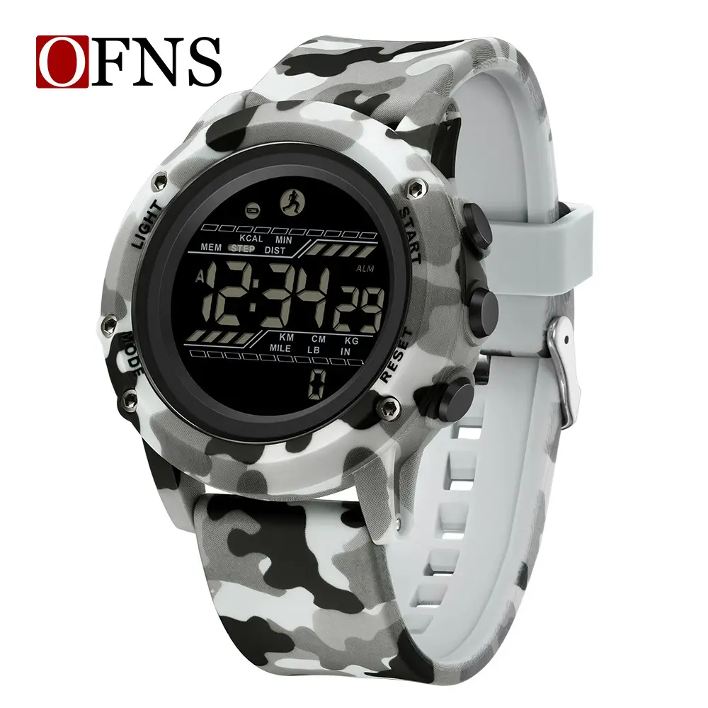 OFNS Camouflage Digital Watch for Men Women Waterproof Sports Wear - Image 12
