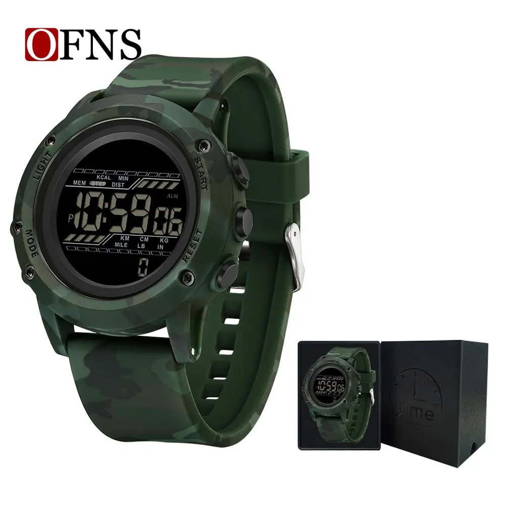 OFNS Camouflage Digital Watch for Men Women Waterproof Sports Wear - Image 4