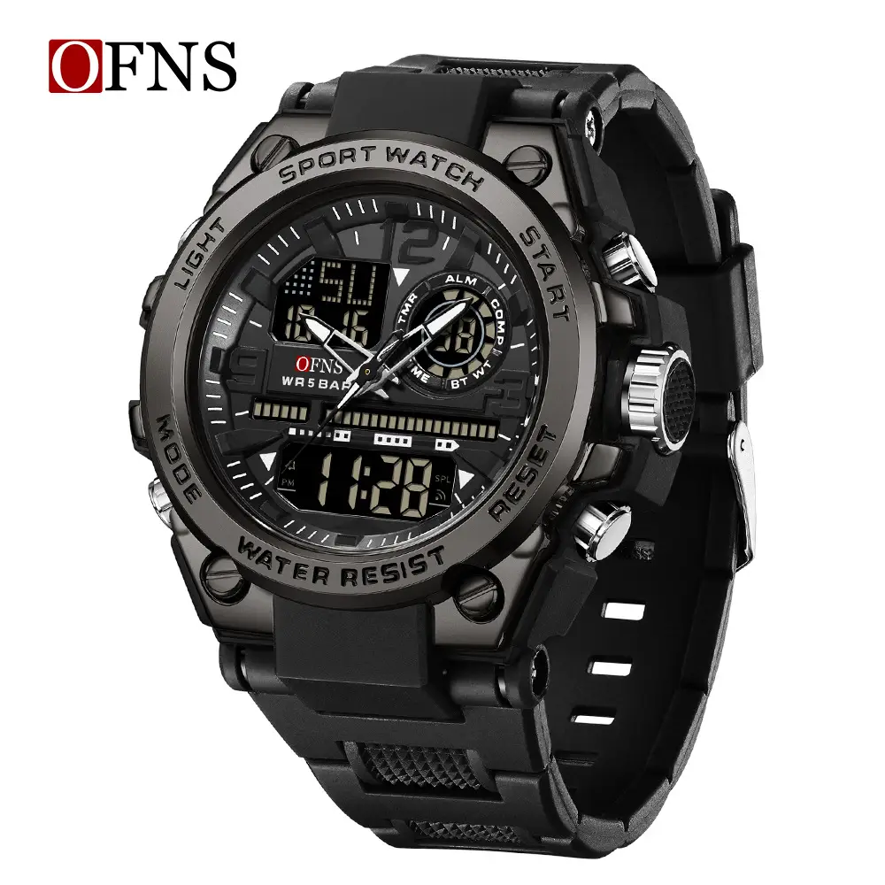 Men's Luminous Waterproof Sports Watch with Alarm Clock
