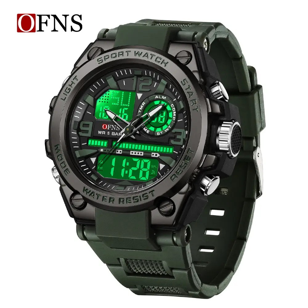 Men's Luminous Waterproof Sports Watch with Alarm Clock