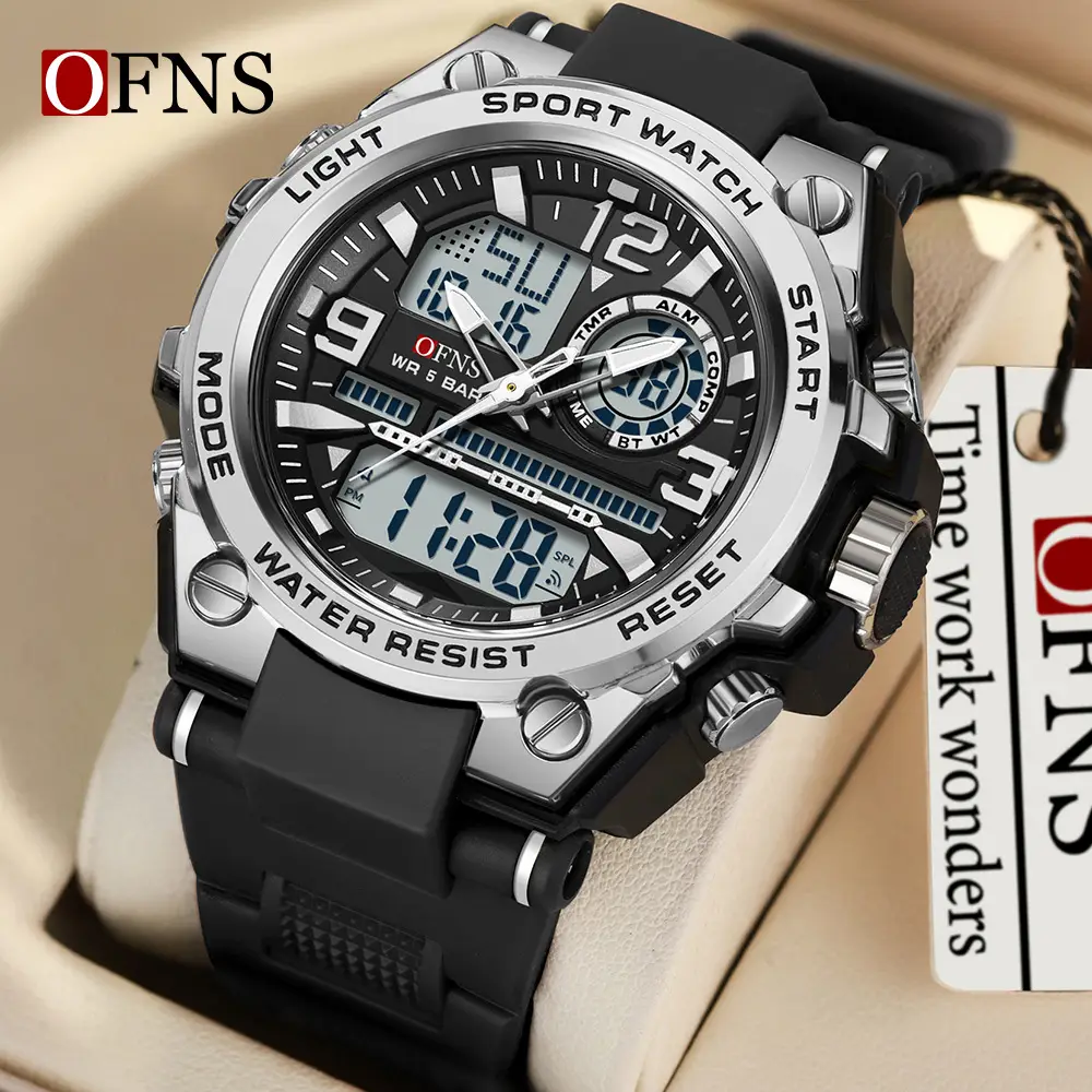 Men's Luminous Waterproof Sports Watch with Alarm Clock