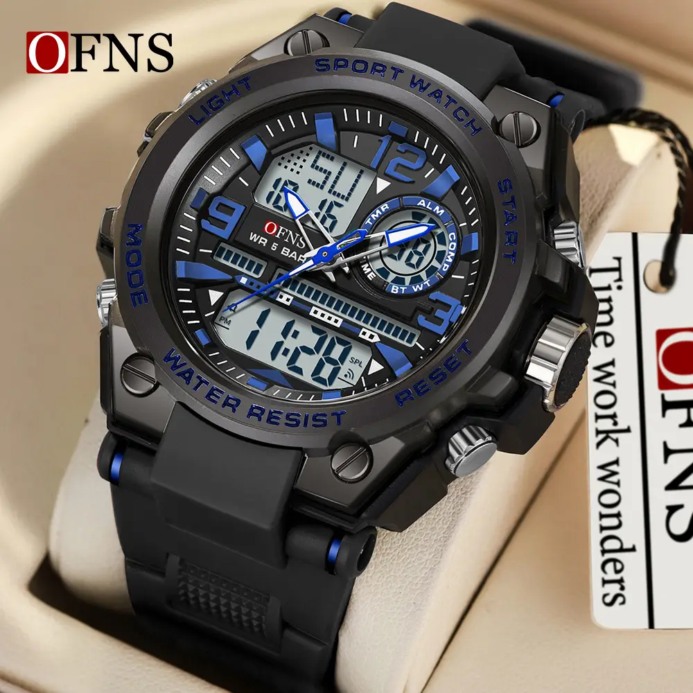 Men's Luminous Waterproof Sports Watch with Alarm Clock
