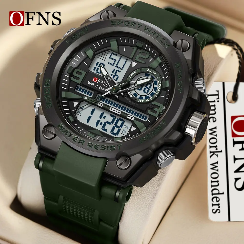 Men's Luminous Waterproof Sports Watch with Alarm Clock
