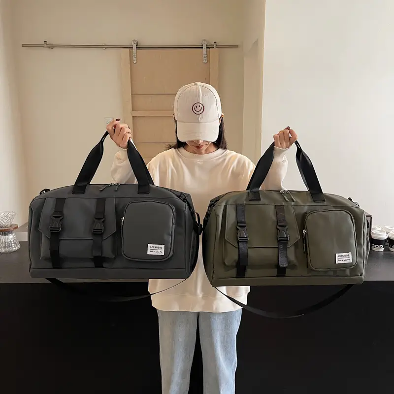Large Capacity Multi-Function Travel Bag Green - Image 7