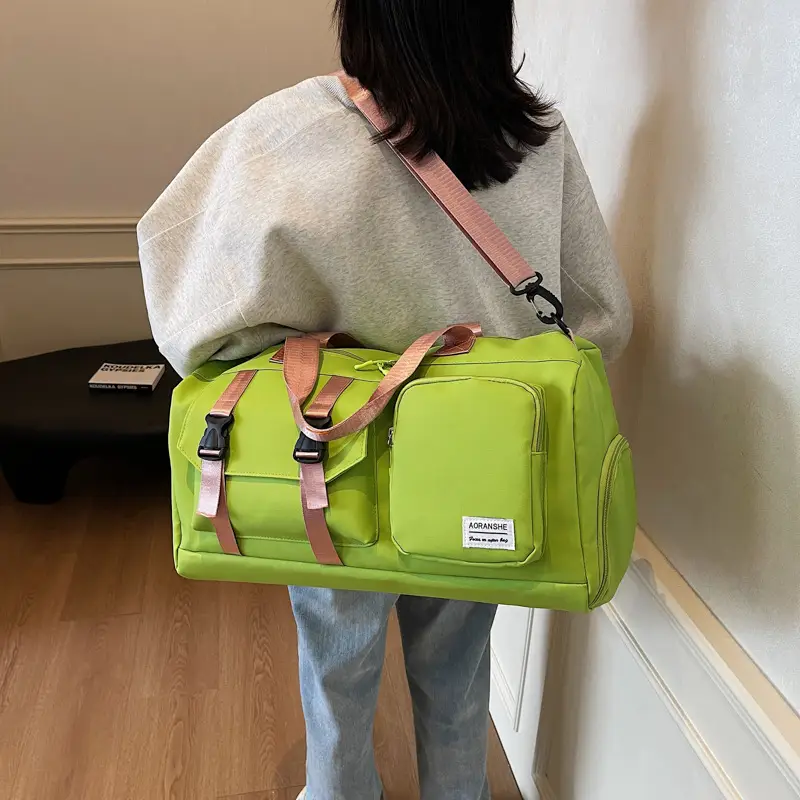 Large Capacity Multi-Function Travel Bag Green - Image 4