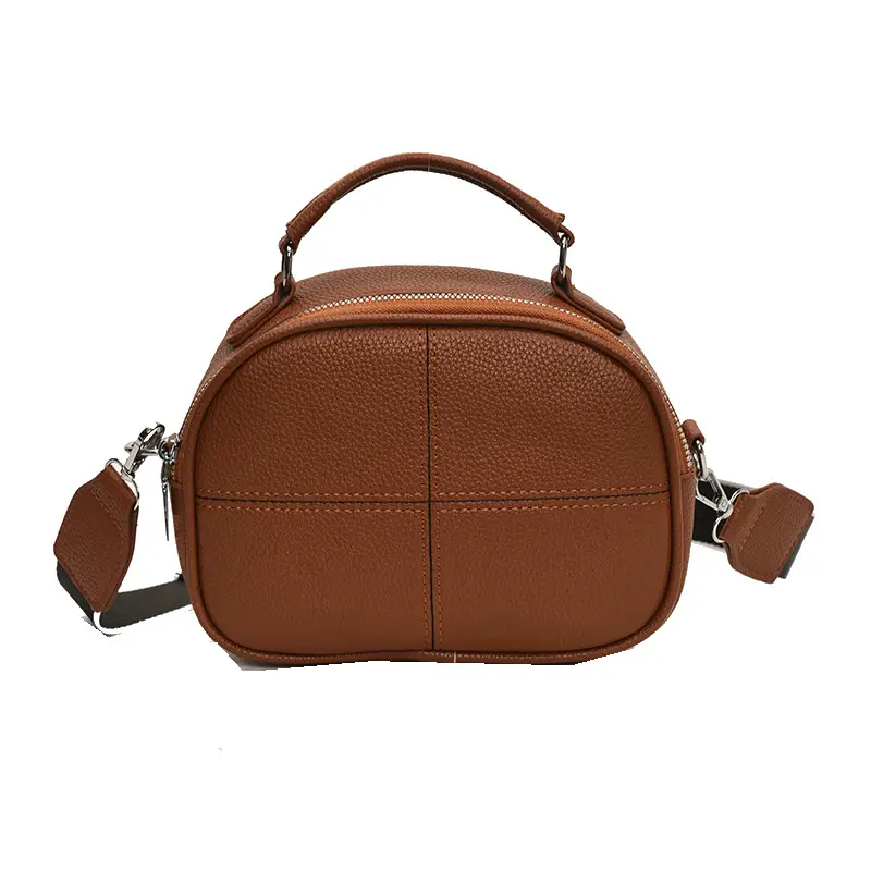 2024 New Jersey Cowhide Shoulder Crossbody Bag - Image 11