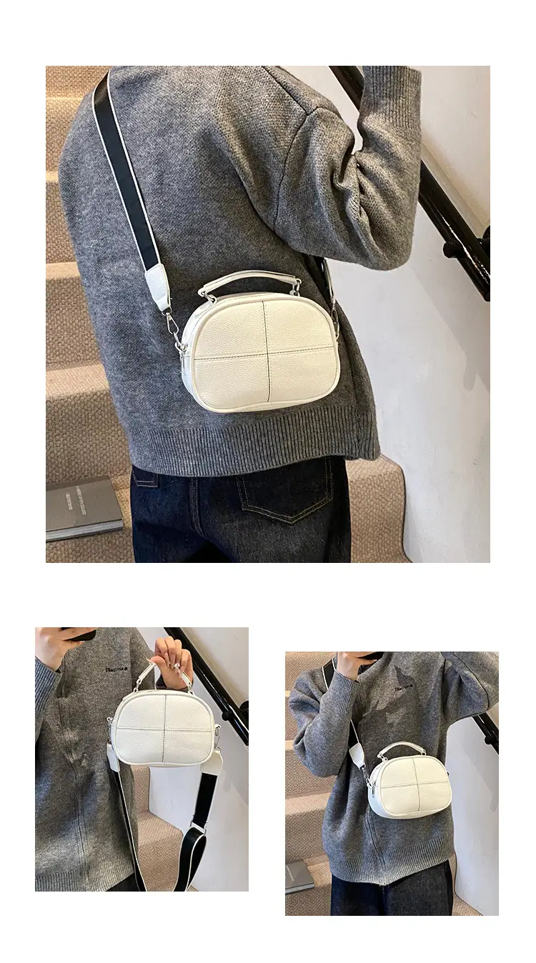 2024 New Jersey Cowhide Shoulder Crossbody Bag — feature 12