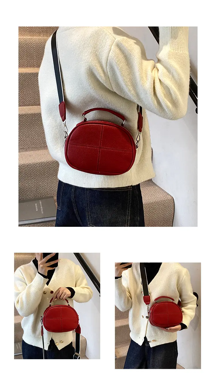 2024 New Jersey Cowhide Shoulder Crossbody Bag — feature 14
