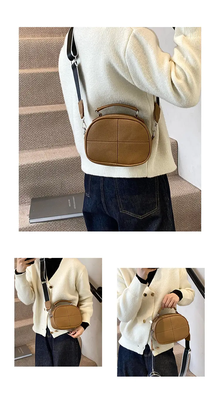 2024 New Jersey Cowhide Shoulder Crossbody Bag — feature 15