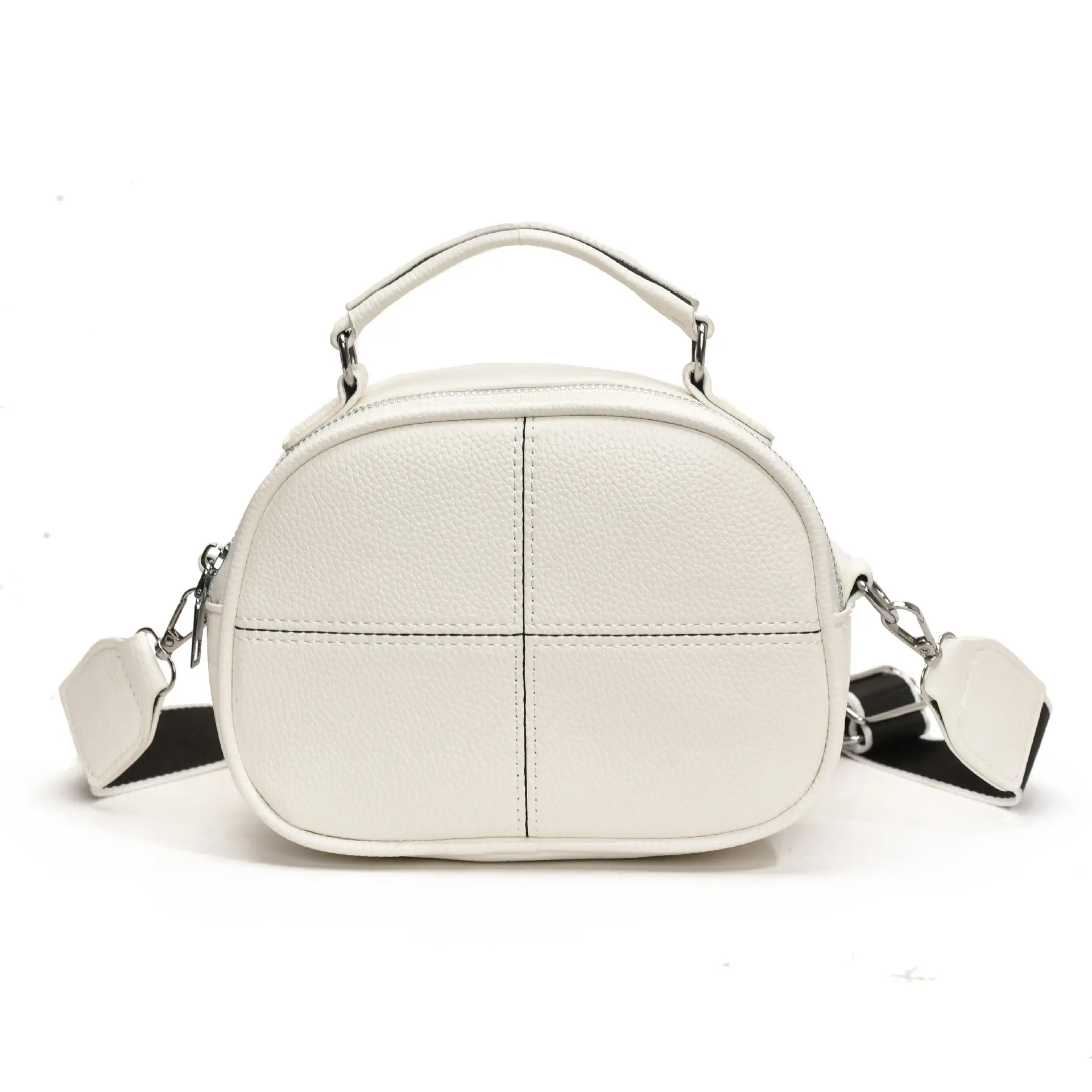 2024 New Jersey Cowhide Shoulder Crossbody Bag - Image 5