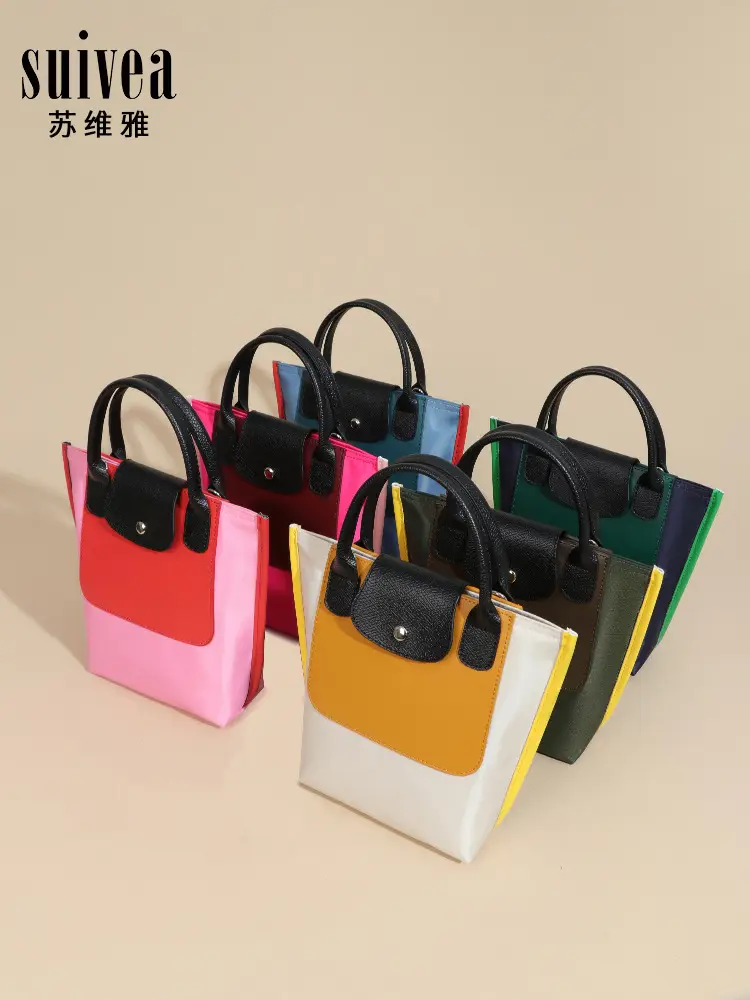 2025 Nylon Colorblock Shoulder Bag Large Capacity Fashion - Image 8
