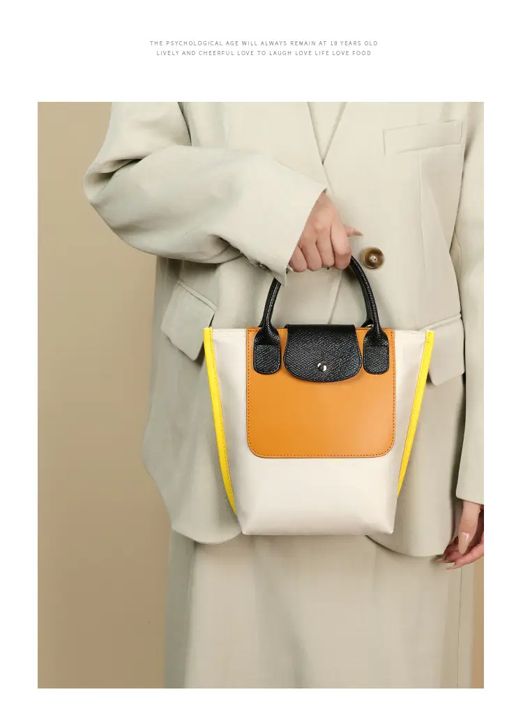 2025 Nylon Colorblock Shoulder Bag Large Capacity Fashion — feature 18
