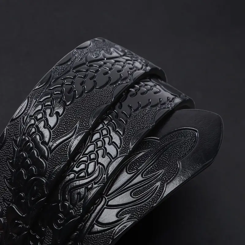 Men's Dragon Buckle Belt with Gold Plated Finish - Image 10