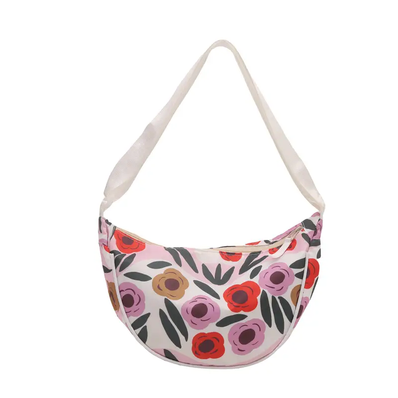 Women's Striped Shoulder Bag with Crossbody Strap - Image 9