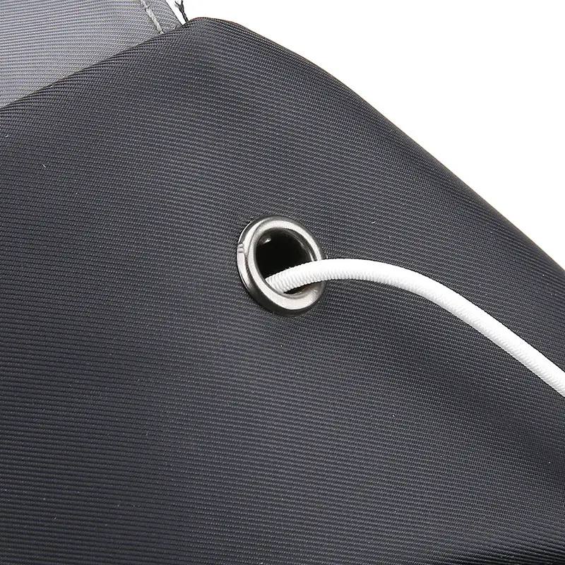 Men's Black Nylon Chest Bag with Metal Ring - Image 7