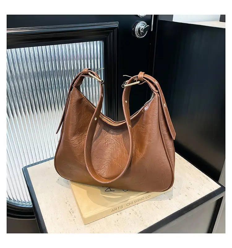 Black Leather Shoulder Bag for Women 2024 Winter Autumn — feature 21