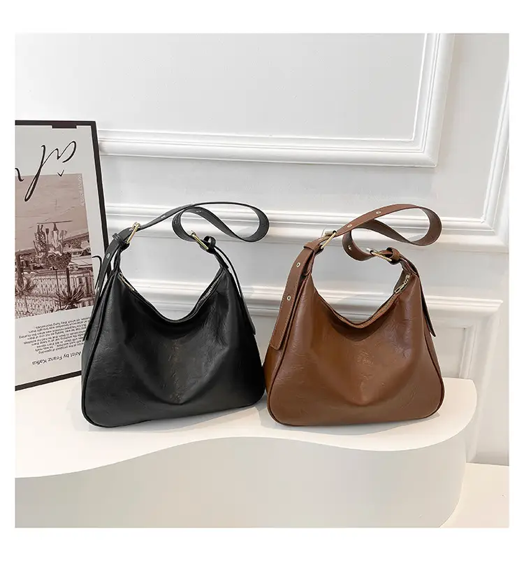 Black Leather Shoulder Bag for Women 2024 Winter Autumn — feature 22