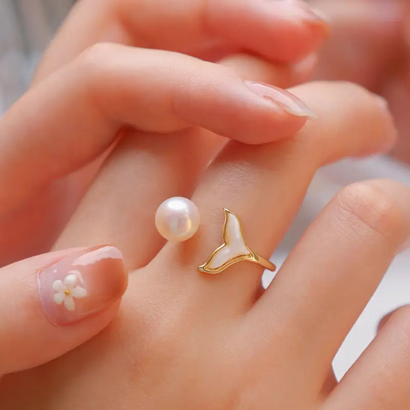 Gold Plated Fish Tail Earrings & Bracelet Set — feature 2