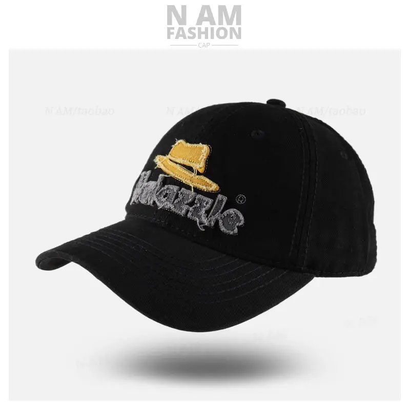 Men's Brown Embroidered Baseball Cap with Logo - Image 7