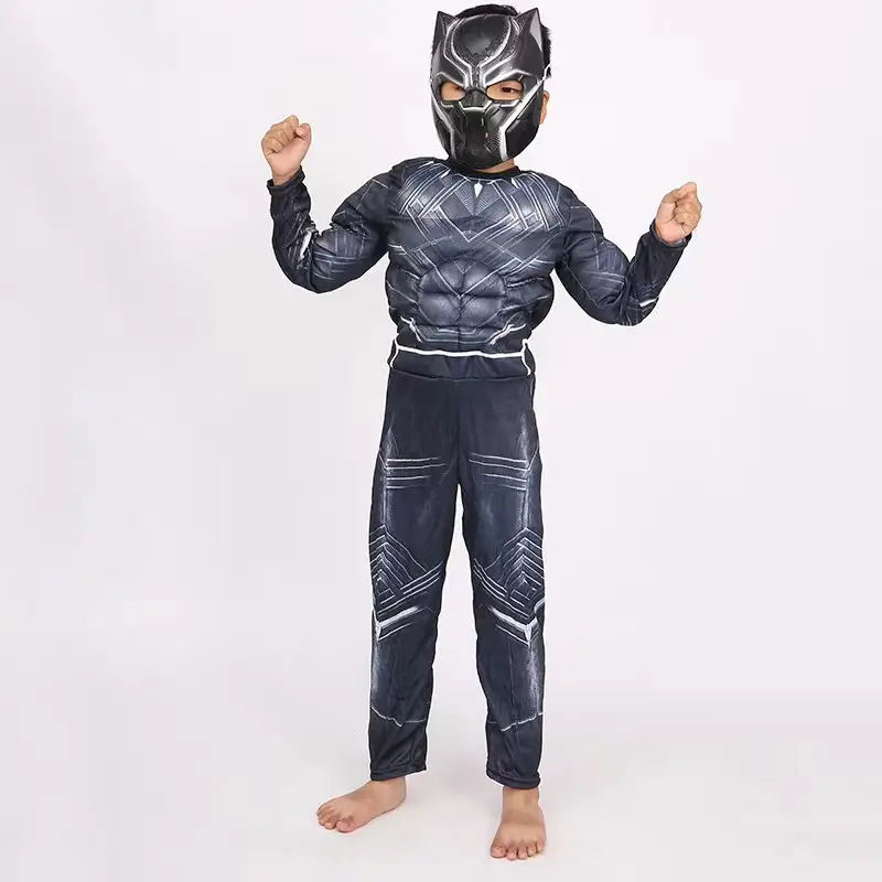 Halloween Cos Costume Children's Iron Man Hulk Captain America Optimus Prime Spider-Man Muscle Performance Costume - Image 12