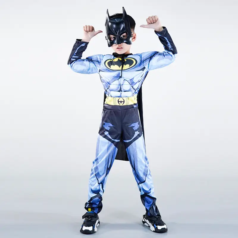 Halloween Cos Costume Children's Iron Man Hulk Captain America Optimus Prime Spider-Man Muscle Performance Costume - Image 13