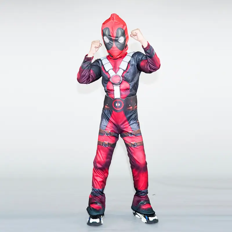 Halloween Cos Costume Children's Iron Man Hulk Captain America Optimus Prime Spider-Man Muscle Performance Costume - Image 2