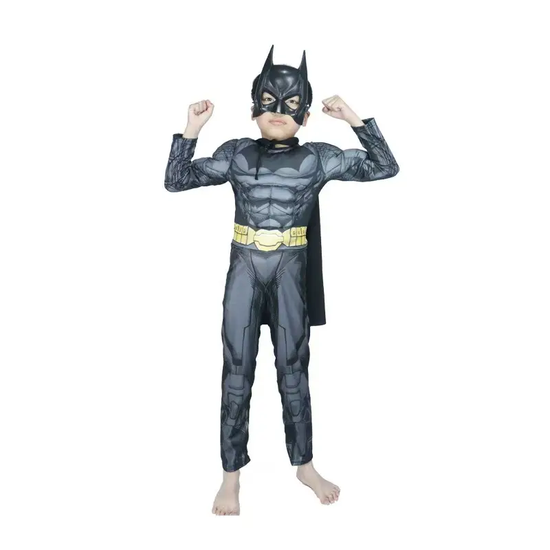 Halloween Cos Costume Children's Iron Man Hulk Captain America Optimus Prime Spider-Man Muscle Performance Costume - Image 24