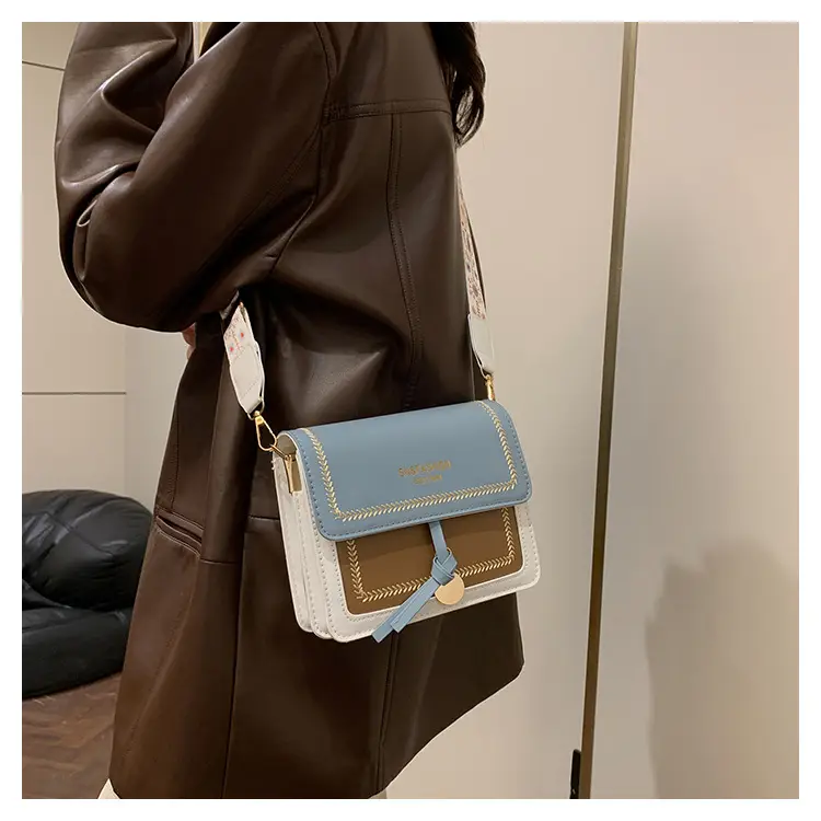 Women's Korean Style Contrast Color Shoulder Bag 2024 — feature 16