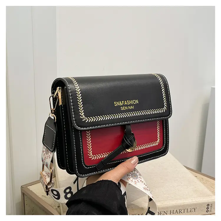 Women's Korean Style Contrast Color Shoulder Bag 2024 — feature 22
