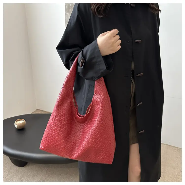 2024 Western Style Woven Tote Bag Black Large Capacity — feature 12