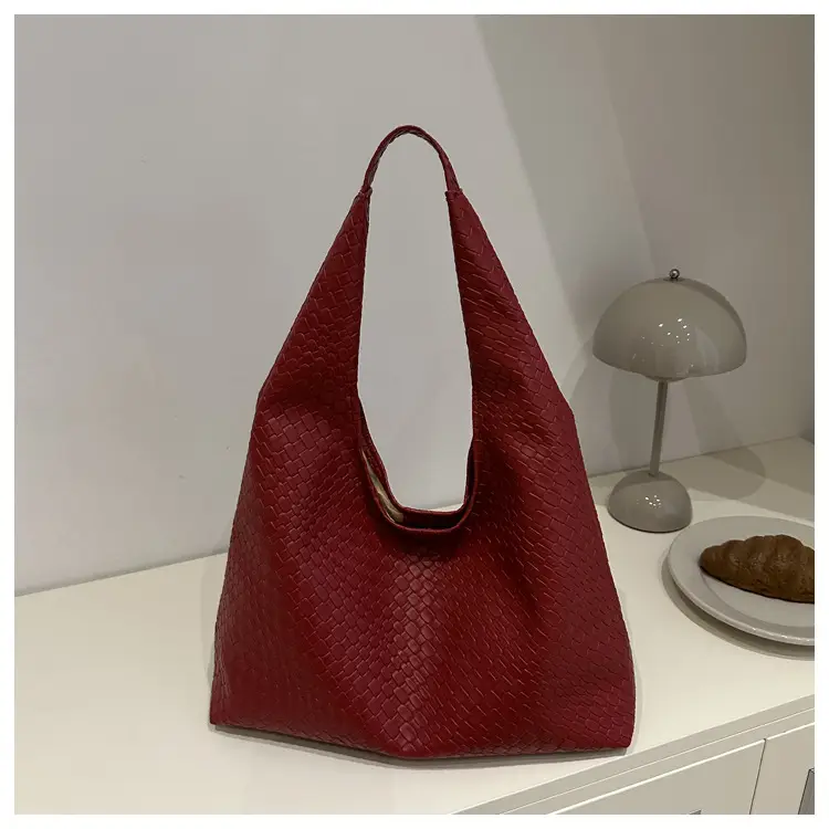 2024 Western Style Woven Tote Bag Black Large Capacity - Image 2