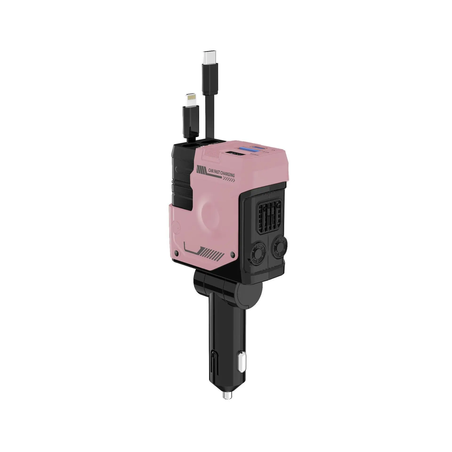 A1 Car Charger 4-in-1 Super Fast Charging Retractable Cable - Image 4