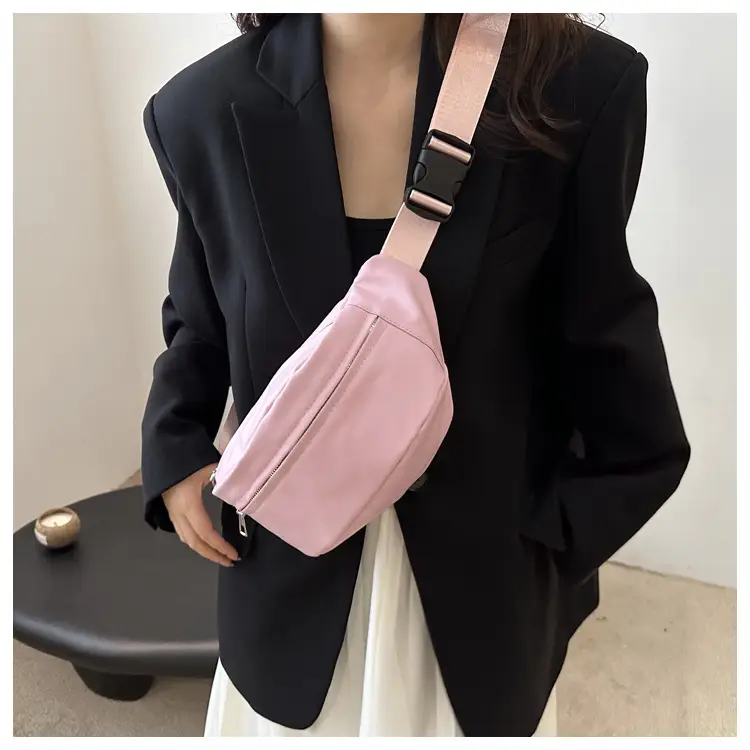 Retro Beige Chest Crossbody Bag 2024 New Fashion — feature 14