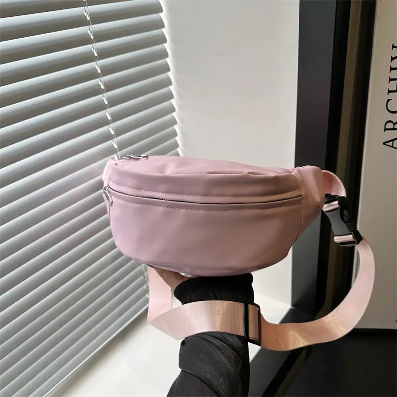 Retro Beige Chest Crossbody Bag 2024 New Fashion