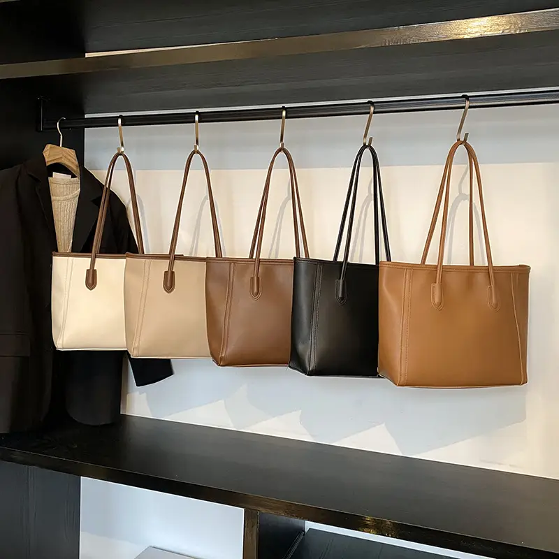Vintage Korean Style Black Tote Bag for Women - Image 6