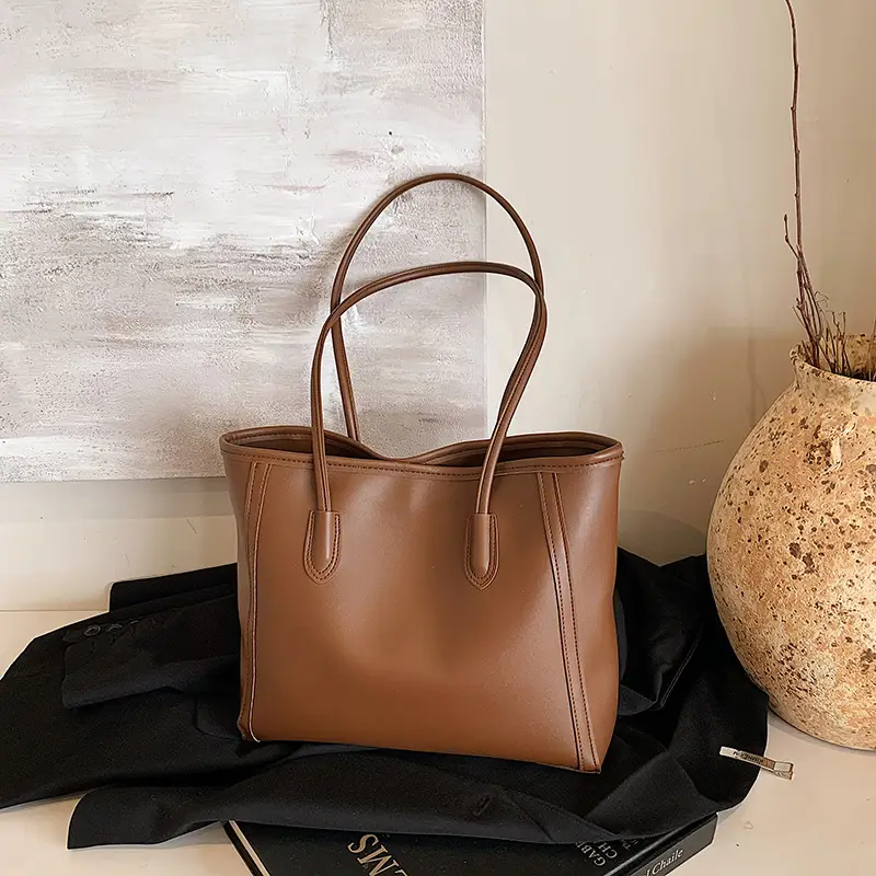Vintage Korean Style Black Tote Bag for Women - Image 7
