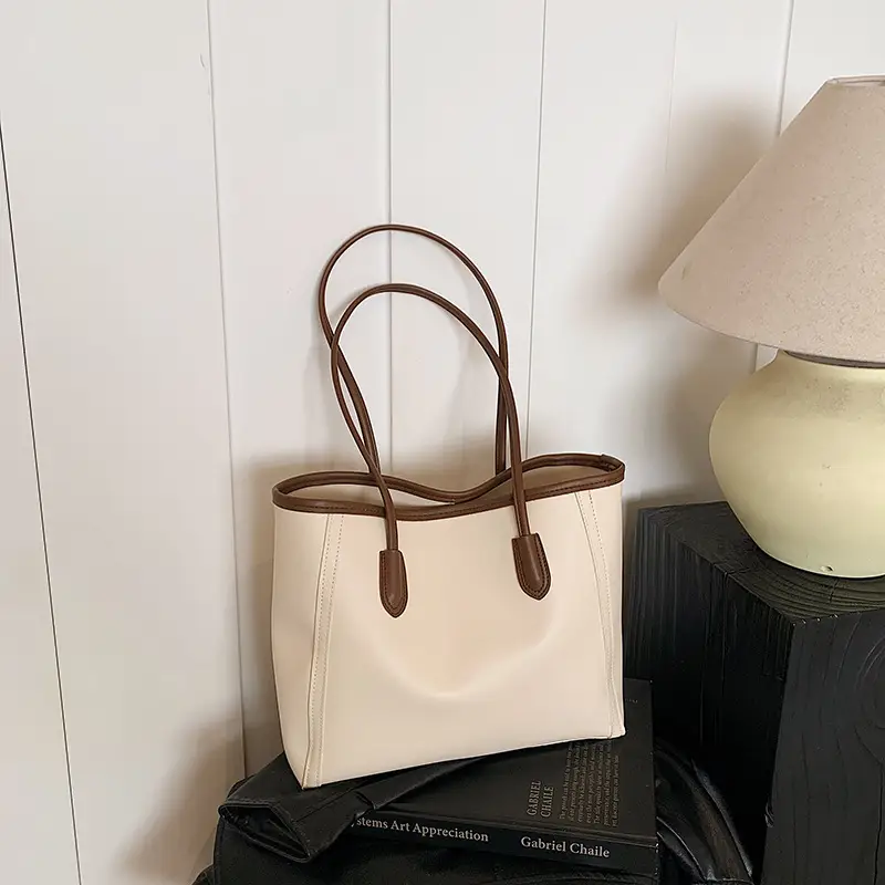 Vintage Korean Style Black Tote Bag for Women - Image 8