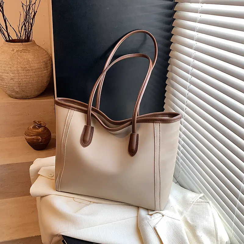 Vintage Korean Style Black Tote Bag for Women - Image 9