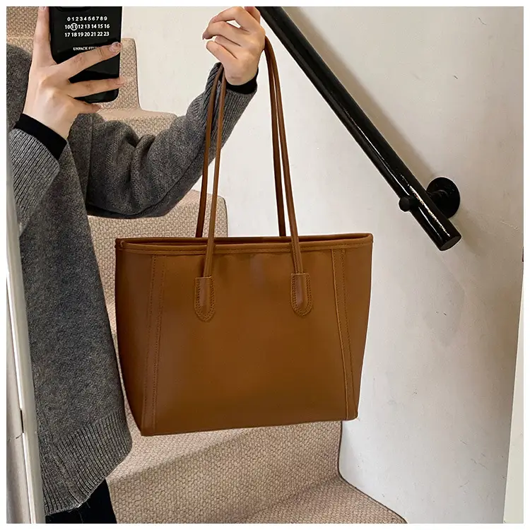 Vintage Korean Style Black Tote Bag for Women — feature 10