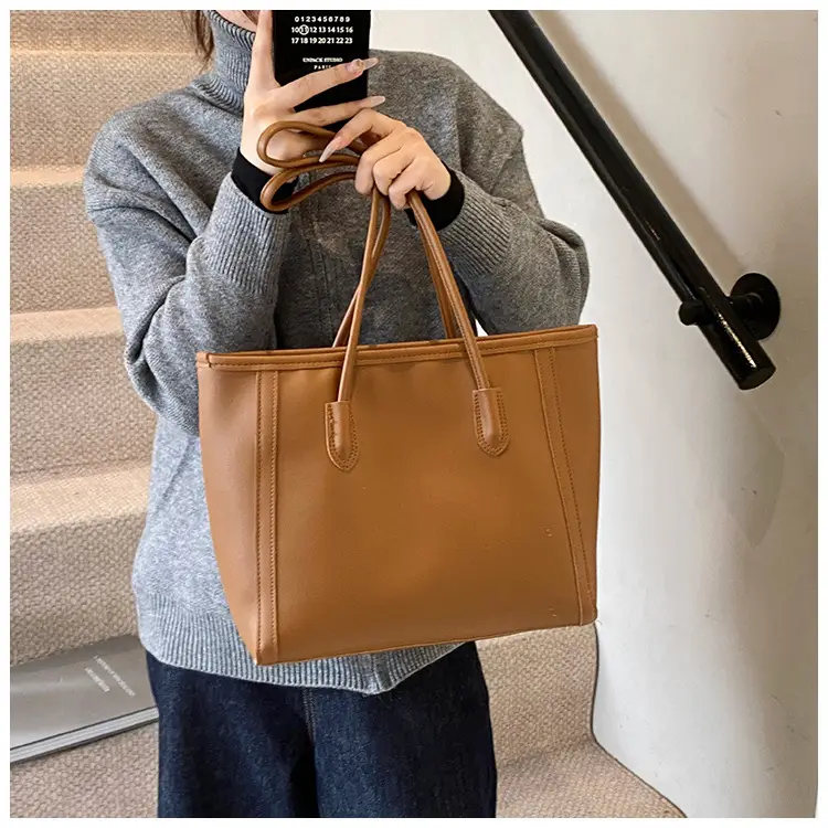 Vintage Korean Style Black Tote Bag for Women — feature 11