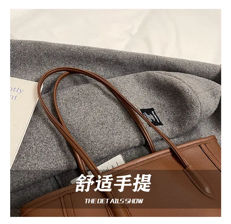 Vintage Korean Style Black Tote Bag for Women — feature 6