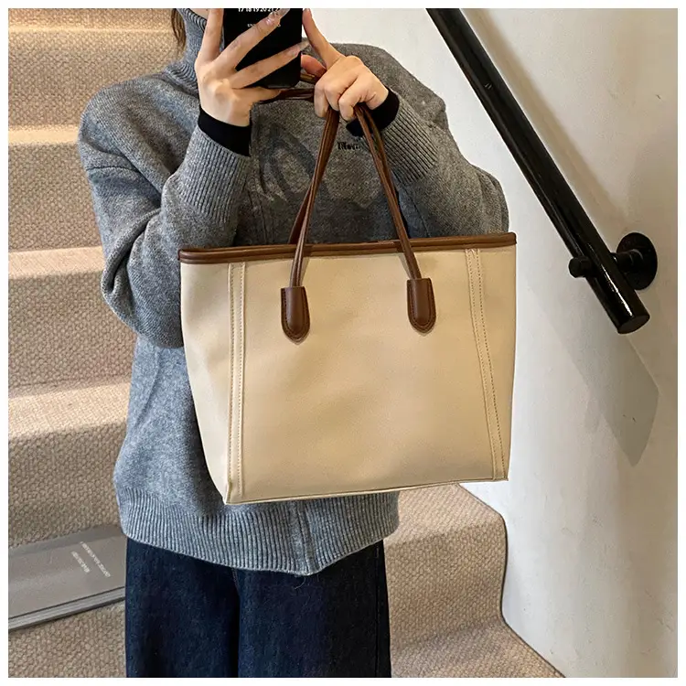 Vintage Korean Style Black Tote Bag for Women — feature 8