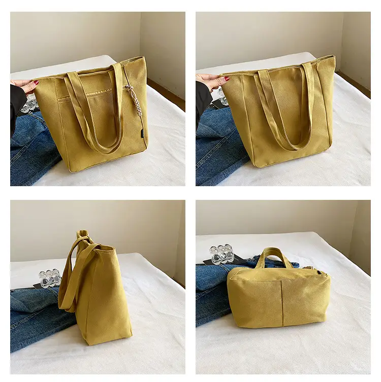 2026 Canvas Single Shoulder Tote Bag for College Students — feature 13